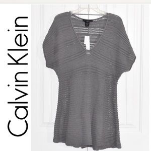 Calvin Klein grey tunic sweater